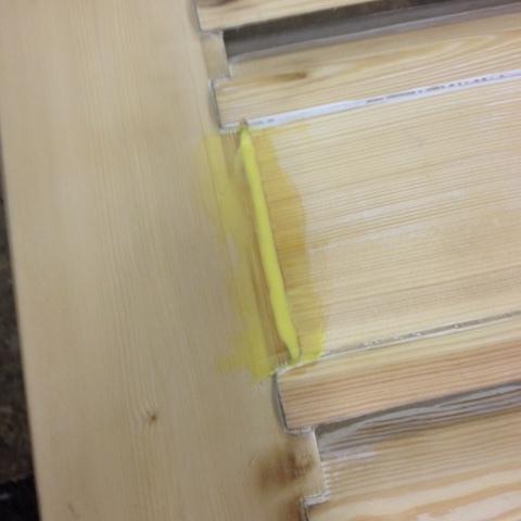 Detailaufnahme Fensterläden-Holz