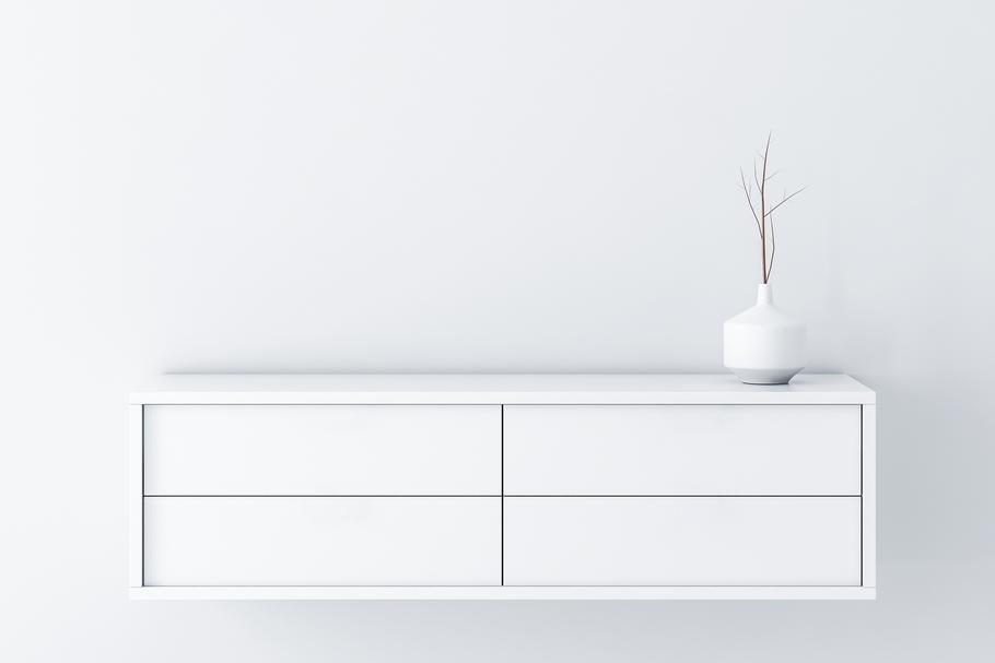 Weißes Hängeboard Möbelplaner Weißes Hängeboard mit 4 Türen